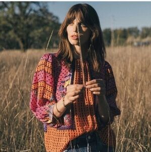 Bhanuni By Jyoti For Anthropologie Emilia Beaded Top